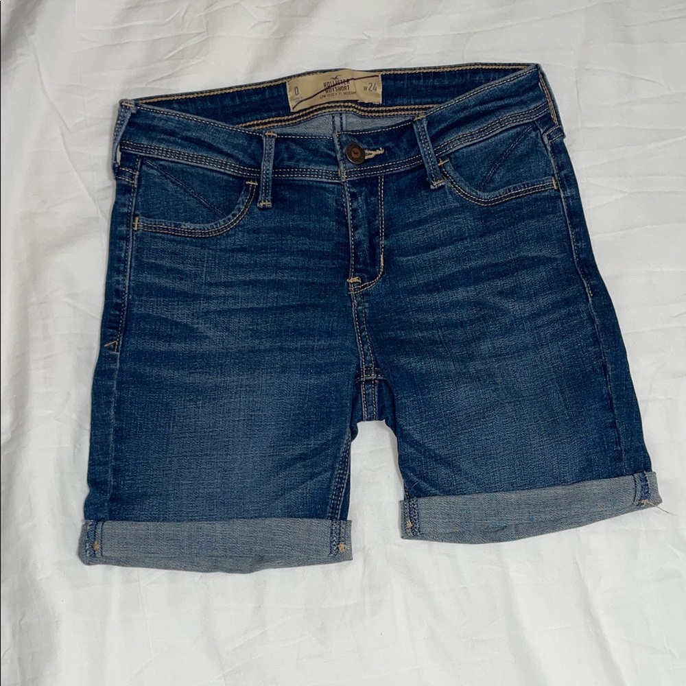 Hollister Dark Blue Boyshort Denim